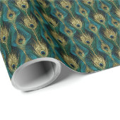 Deco Pluim Wrapping Papier (Rol Hoek)