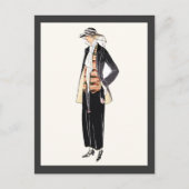 Deco Pochoir, Mode vrouwen 1920 Briefkaart (Voorkant)