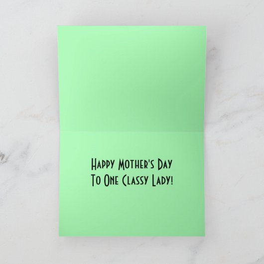 Deco Retro Moederdag Kaart (Binnen)