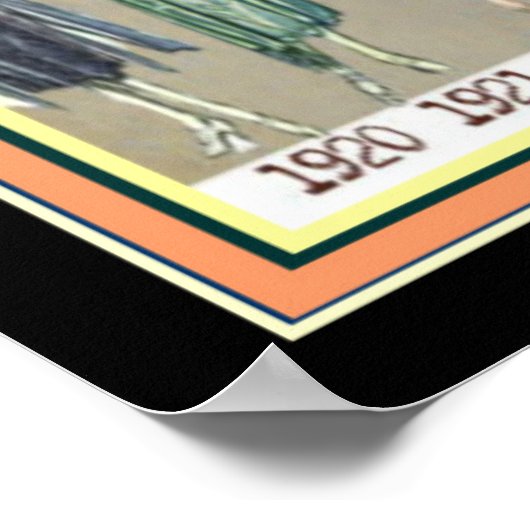 Deco Roaring Twenties Mode tijdlijn 16 x 20 Poster (Hoek)