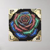 Deco Roos Canvas Afdruk (Voorkant)