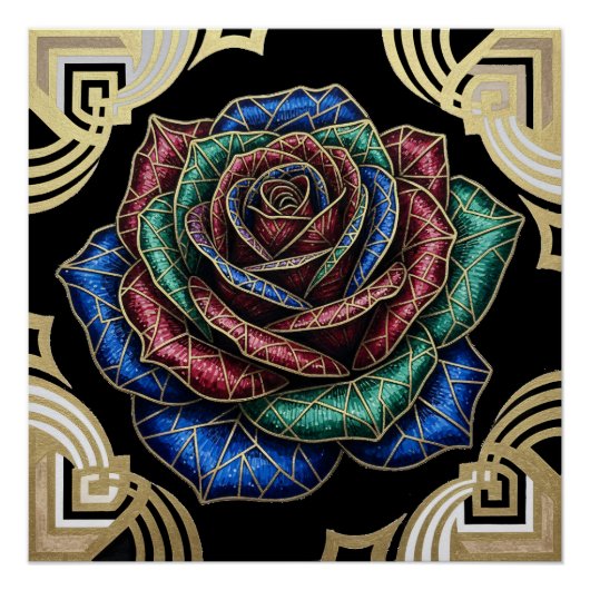 Deco Roos Perfect Poster (Voorkant)