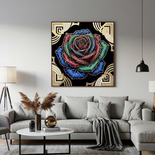 Deco Roos Poster