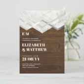 Deco Rustic Silver Minimalist Typography Wedding (Staand voorkant)