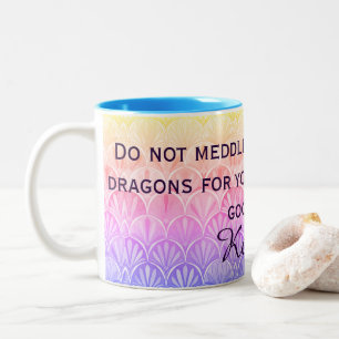 Deco Scallops beduvelen niet in zaken van Dragons Tweekleurige Koffiemok