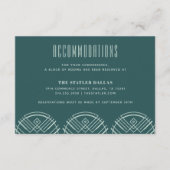 Deco Scallops Wedding Accommododation Kaart - Groe (Voorkant)