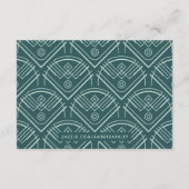 Deco Scallops Wedding Accommododation Kaart - Groe (Achterkant)