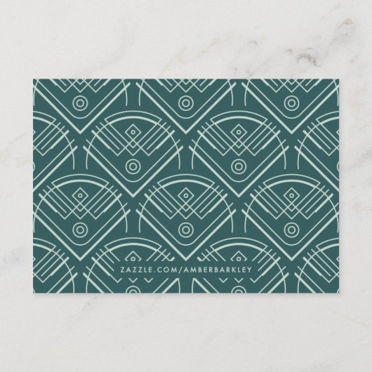 Deco Scallops Wedding Accommododation Kaart - Groe (Achterkant)