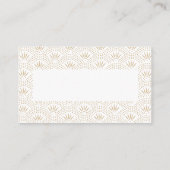 Deco Seigaiha Gast Escort Kaarten Plaatskaartje (Achterkant)