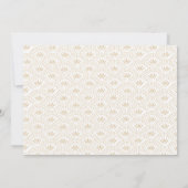 Deco Seigaiha Rehearsal Dinner Invite Kaart (Achterkant)