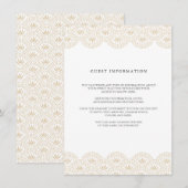 Deco Seigaiha Trouw Insertkaart Informatiekaartje (Voorkant / Achterkant)