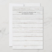 Deco Shabby Silver Minimalist Typography Wedding (Achterkant)
