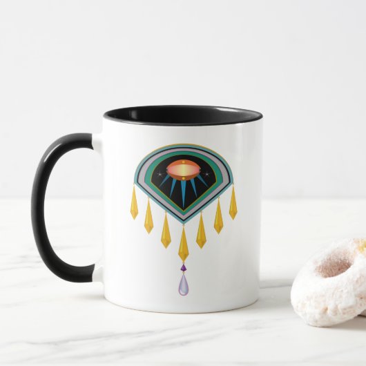 Deco Space Egg Mok 11oz. (Met donut)