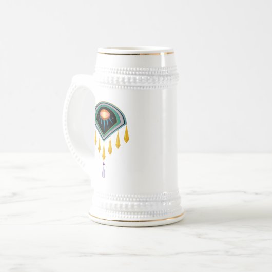 Deco Space Egg Stein Bierpul (Voorkant links)