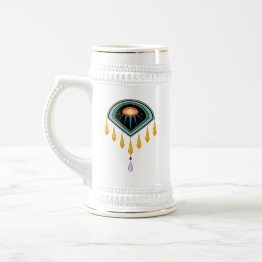 Deco Space Egg Stein Bierpul (Links)
