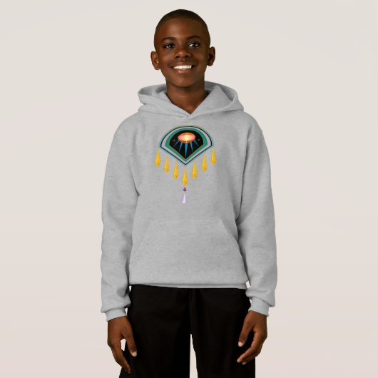 Deco Space Ei Kids Unisex Hoodie (Voorkant volledig)