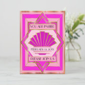 Deco speciale gelegenheid uitnodiging (Staand voorkant)