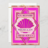 Deco speciale gelegenheid uitnodiging (Voorkant / Achterkant)