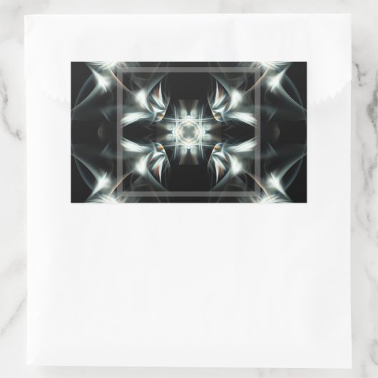 Deco Star Rechthoekige Sticker (Tas)