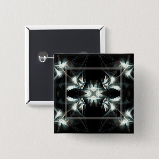 Deco Star Vierkante Button 5,1 Cm (Voorkant /achterkant)