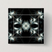 Deco Star Vierkante Button 5,1 Cm (Voorkant)