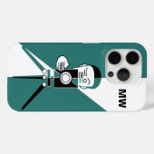 Deco stijl fotograaf en camera Case-Mate iPhone case (Achterkant (horizontaal))