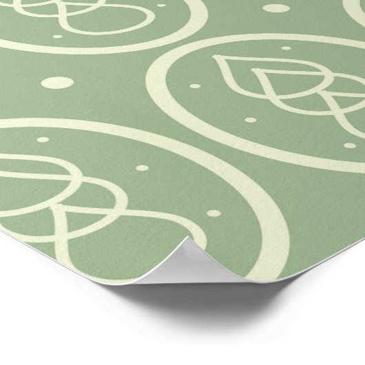  deco Stijl Poster Groen/Ecru (Hoek)