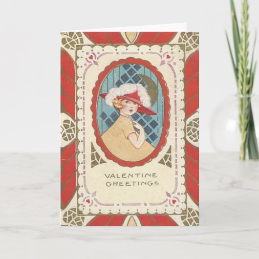  deco-stijl Valentijn Feestdagen Kaart (Voorkant)