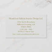 Deco Stippen Green Design Company Visitekaartje (Achterkant)