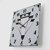Deco Style Clock. Vierkante Klok (Hoek)