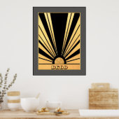 Deco Sunburst Poster (Keuken)