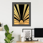 Deco Sunburst Poster (Thuiskantoor)
