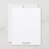 Deco tan lijst bruiloft aangepast bedankt voor je  notitiekaartje (Achterkant)