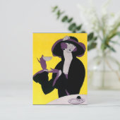  Deco Tea High--Briefkaart-pc voor 's middags Briefkaart (Staand voorkant)