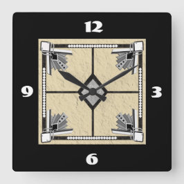 deco-tegel vierkante klok