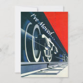  Deco-trein verplaatst nieuwe adresaankondiging Aankondiging (Voorkant)