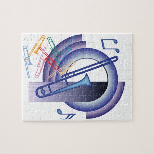 Deco Trombone Legpuzzel (Horizontaal)