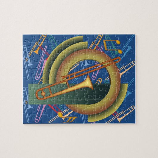 Deco Trombone Legpuzzel (Horizontaal)