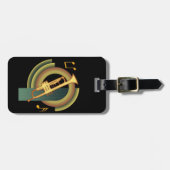 Deco Trumpet Bagagelabel (Voorkant horizontaal)