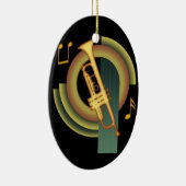 Deco Trumpet Keramisch Ornament (Rechts)