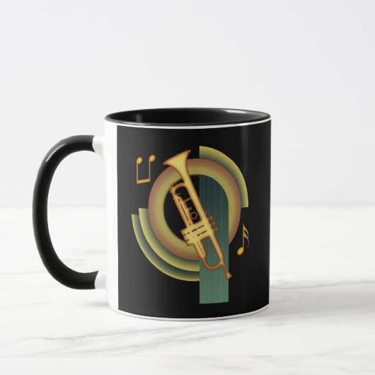 Deco Trumpet Mok (Links)