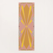 Deco-uitbarsting + patina bloemen yogamat (Achterkant)