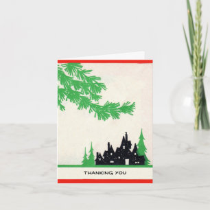 Deco vakantie dank u wenskaart bedankkaart