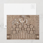  Deco-vrouw in de dress Briefkaart (Voorkant / Achterkant)