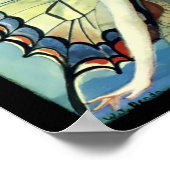 deco-vrouw met vlindervleugels poster (Hoek)