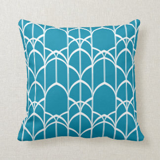 Deco Windows Pillow (Coral Blue) Kussen