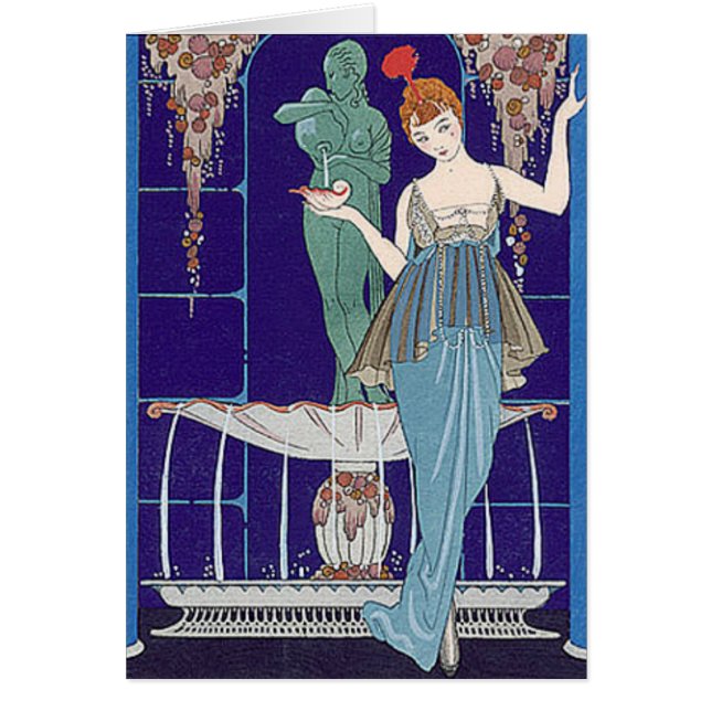 Deco Woman in Blue (Voorkant)