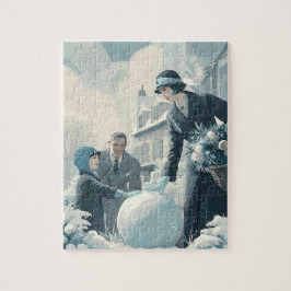 Deco Yuletide | Eerste Sneeuwval Kerstmis Legpuzzel