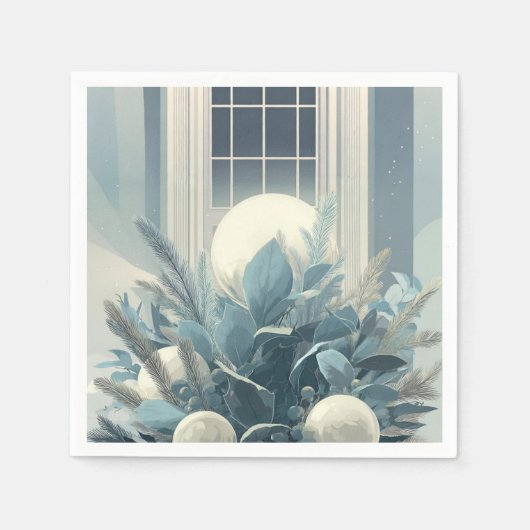 Deco Yuletide | Kerst Ingangs Papier Servet (Voorkant)