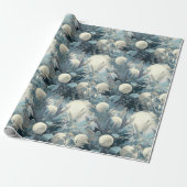 Deco Yuletide | Winter Botanicals Kerstmis Cadeaupapier (Uitgerold)
